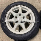 JDM EK9 Civic Type R White Wheels and Tires